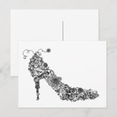 Chic Shoe ~ Briefkaart (Voorkant / Achterkant)
