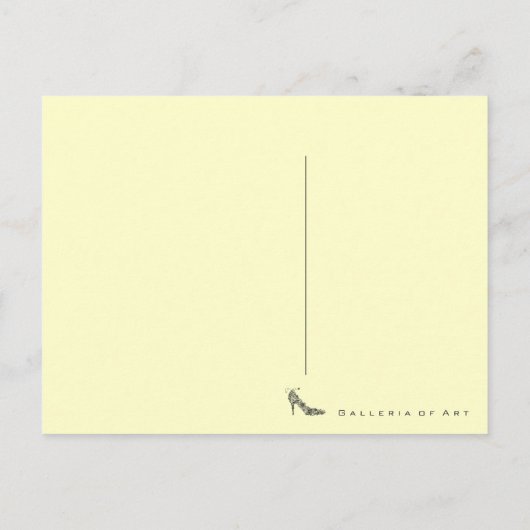 Chic Shoe ~ Briefkaart (Achterkant)