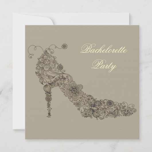 Chic Shoe ~ Invitaties Kaart (Voorkant)