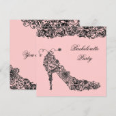 Chic Shoe ~ Invitaties Kaart (Voorkant / Achterkant)