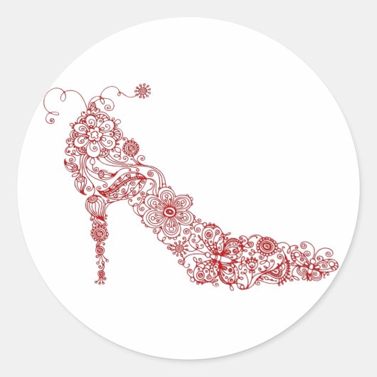 Chic Shoe ~ Stickers (Voorkant)
