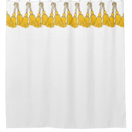 CHIC SHOWER CURTAIN_86 MERIGOLD TASSELS DOUCHEGORDIJN (Voorkant)