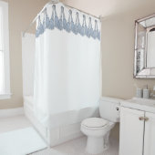 CHIC SHOWER CURTAIN_PANTONE SERENITY BLUE TASSELS DOUCHEGORDIJN (In situ)