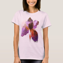 Chic Siberian Iris bloemenschildering T-shirt