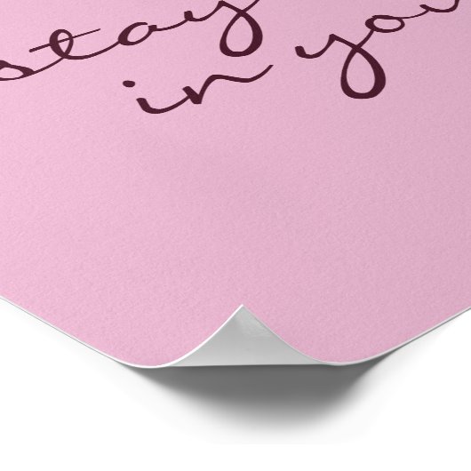 Chic Siberian Iris Flower Typography Inspiration Poster (Hoek)