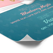 Chic Signature Cocktail Drink Menu Wedding Decor Poster (Hoek)