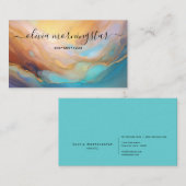 Chic Signature Opalescent Abstract  Visitekaartje (Voorkant / Achterkant)