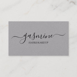 Chic Signature Premium Grey and Black Typography Visitekaartje