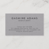 Chic Signature Premium Grey and Black Typography Visitekaartje (Achterkant)