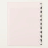 Chic Signature Schrift Monogram Roze Planner (Achterkant)