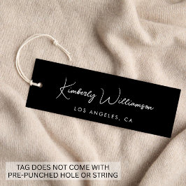 Chic Signature Script Black Hang Label