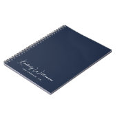 Chic Signature Script Blauw Notitieboek (Linkerzijde)