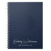 Chic Signature Script Blauw Notitieboek (Voorkant)