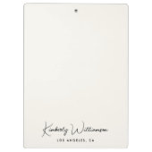 Chic Signature Script Cream Klembord (Achterkant)