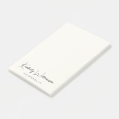 Chic Signature Script Cream Post-it® Notes (Schuin)