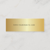 Chic Signature Script Gouden Hang Tag Mini Visitekaartje (Achterkant)