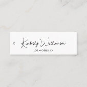 Chic Signature Script Hangtag Mini Visitekaartje (Voorkant)