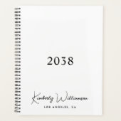 Chic Signature Script Monogram Business Planner (Voorkant)