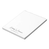 Chic Signature Script Monogram Notitieblok (Linkerzijde)