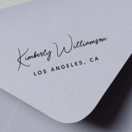 Chic Signature Script Monogram Zelfinktende Stempel