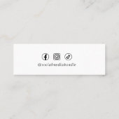 Chic Signature Script Personalized Hang Tag Mini Visitekaartje (Achterkant)