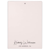 Chic Signature Script PInk Klembord (Achterkant)
