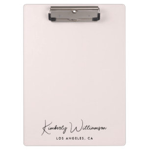 Chic Signature Script PInk Klembord