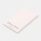 Chic Signature Script Pink Post-it® Notes (Schuin)
