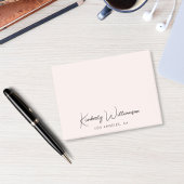 Chic Signature Script Pink Post-it® Notes