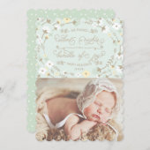 Chic Silent Naight First-kerstfotokaart Feestdagenkaart (Voorkant / Achterkant)