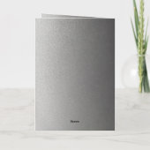 Chic Silver 4 foto's 25e bruiloft Jubileum Kaart (Achterkant)