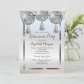 Chic Silver-ballonnen, Lijst, pensionering Kaart (Staand voorkant)