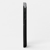 Chic Silver Driving Glitter Monogram Naam Case-Mate iPhone Case (Achterkant/links)