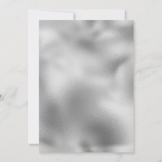 Chic Silver Foil Diamonds elke dag  Bedankkaart (Achterkant)