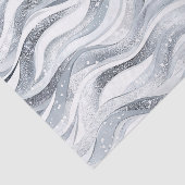 Chic Silver Glam Abstracte verjaardag Tissuepapier (Detail)