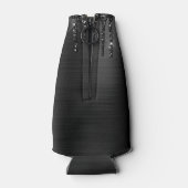 Chic Silver Glitter Drivers geborsteld Metallic Na Flesjeskoeler (Achterkant)