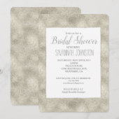 Chic Silver Glitz-vrijgezellenfeest Kaart (Voorkant / Achterkant)