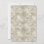 Chic Silver Glitz-vrijgezellenfeest Kaart (Achterkant)