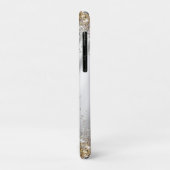 Chic Silver Gold Faux glitter monogram Case-Mate iPhone Case (Achterkant/links)