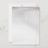 Chic Silver Gold Glitter Photo Afstuderen Bedankkaart (Achterkant)