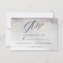 Chic Silver Gold Sparkle Waterverf Luxury Wedding