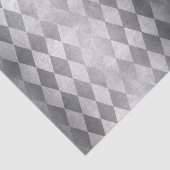 Chic Silver Harlequin Diamond Patroonpapier Tissuepapier (Detail)