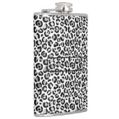 Chic Silver Leopard-afdrukken op maat Heupfles (Rechts)