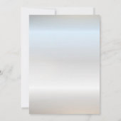 Chic Silver Lijst Bourgogne Rozen 65e verjaardag Kaart (Achterkant)