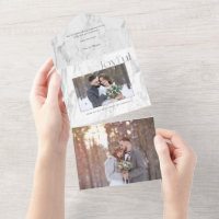 Chic Silver Marble Joyful Typography Foto