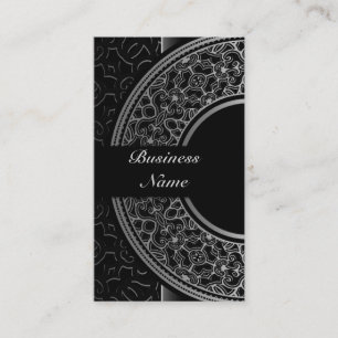 Chic Silver Medallion Visitekaartje 4