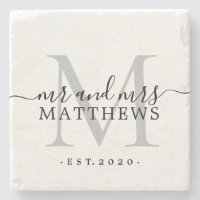 Chic Silver Monogram de Naam van het Manuscript We