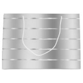 Chic Silver Ribbon Vrijgezellenfeest Groot Cadeauzakje (Voorkant)