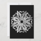 Chic Silver Stars Uitnodiging voor nieuwe jaren (Achterkant)