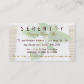 Chic Simple and Clean Spa Card Visitekaartje (Achterkant)